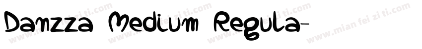 Danzza Medium Regula字体转换